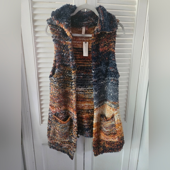 Pilcro Anthropologie Space-Dye Long Sweater Vest NWT - Picture 2 of 15